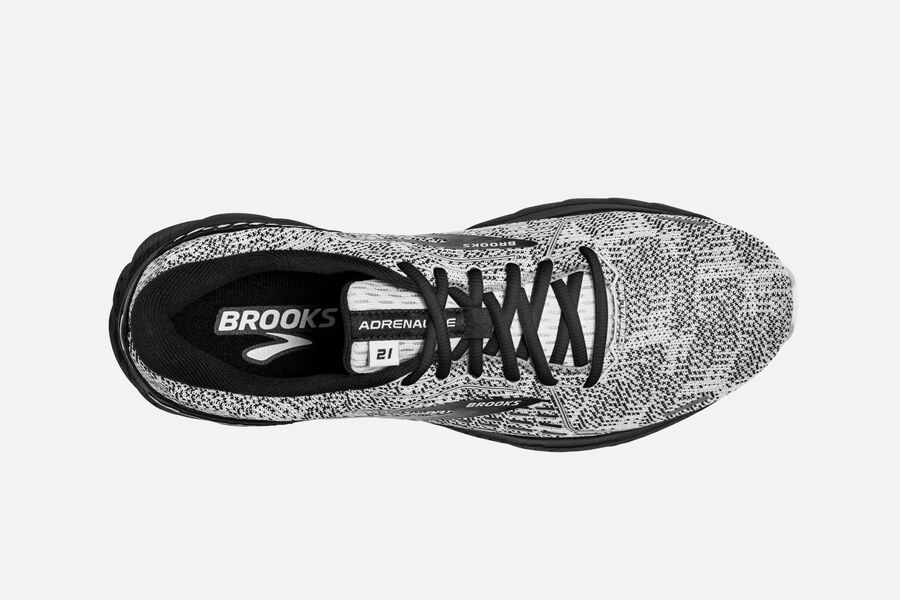 Brooks Adrenaline GTS 21 Road Running Shoes - Mens - White/Grey/Black - KO9604315